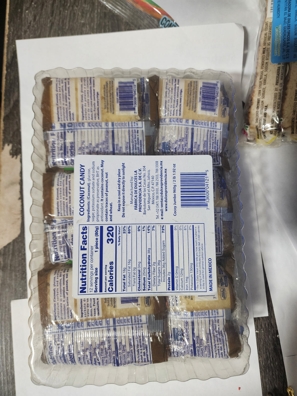 Dulces Providencia Cocoy Jumbo 4/12ct (960g)