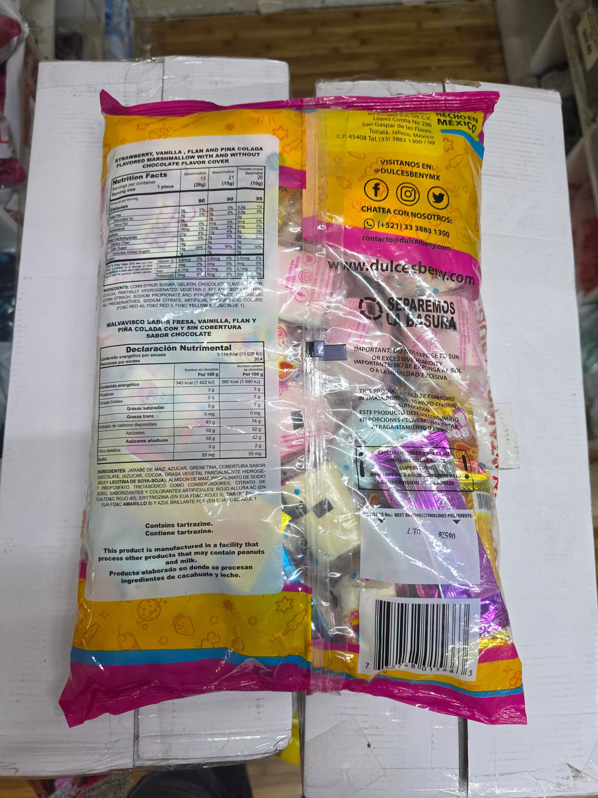 *ESPECIAL $11.95* Dulces Beny Paquete Pinata Bonbom 6/2lbs (910g)