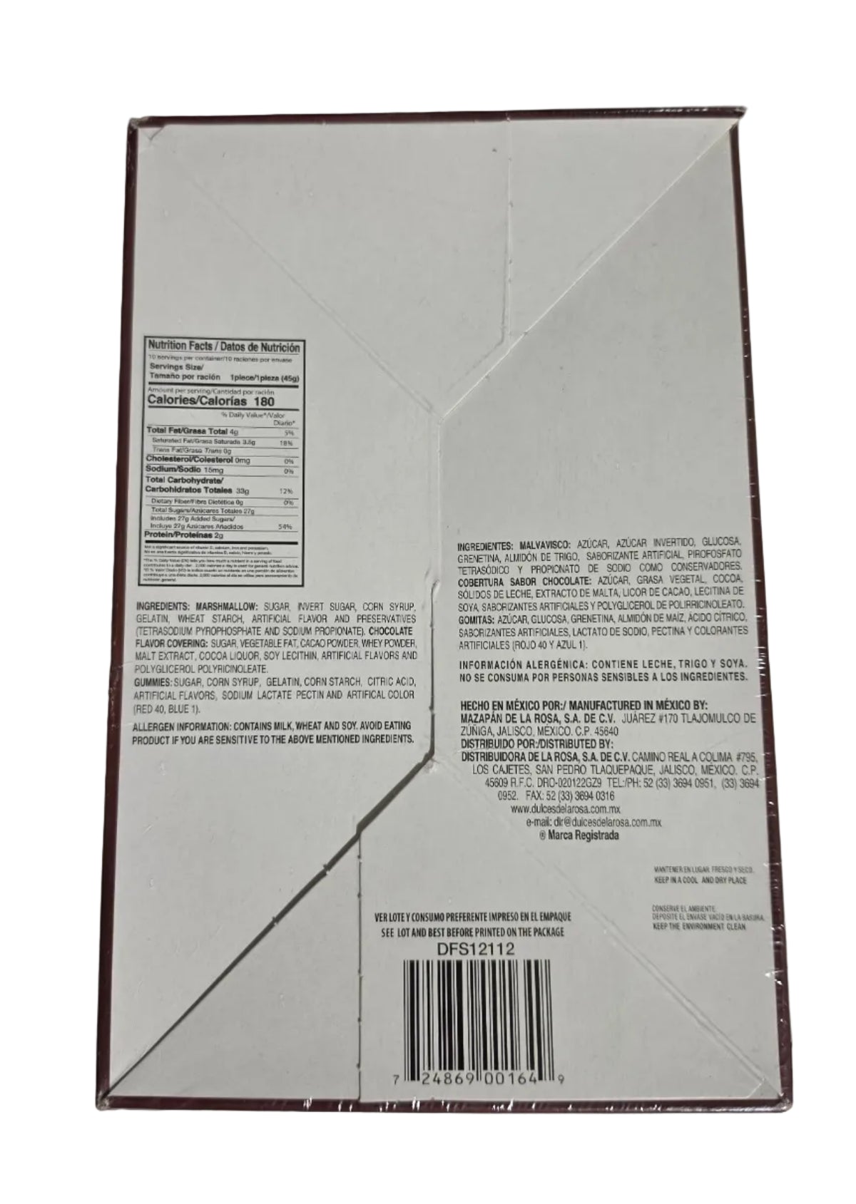 De La Rosa Paleta Malva Bony Pop Gomitas 12/10ct (450g)
