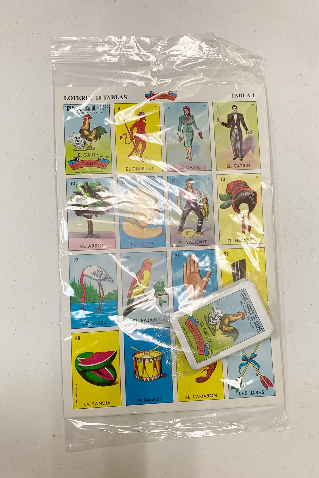 Loteria Jumbo 10 Tablas, 50 Naipes