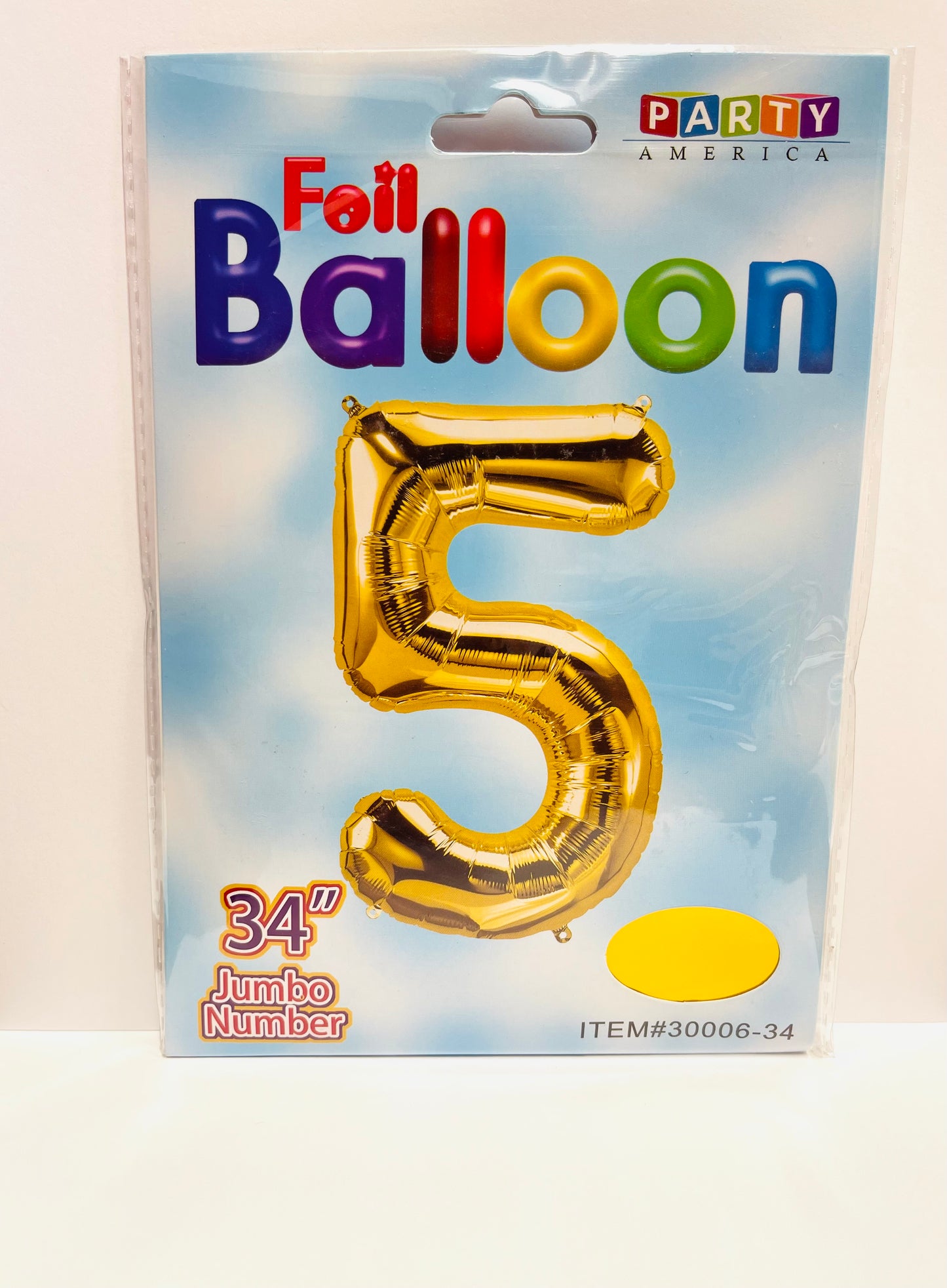 Foil Balloon Jumbo Numbers 5