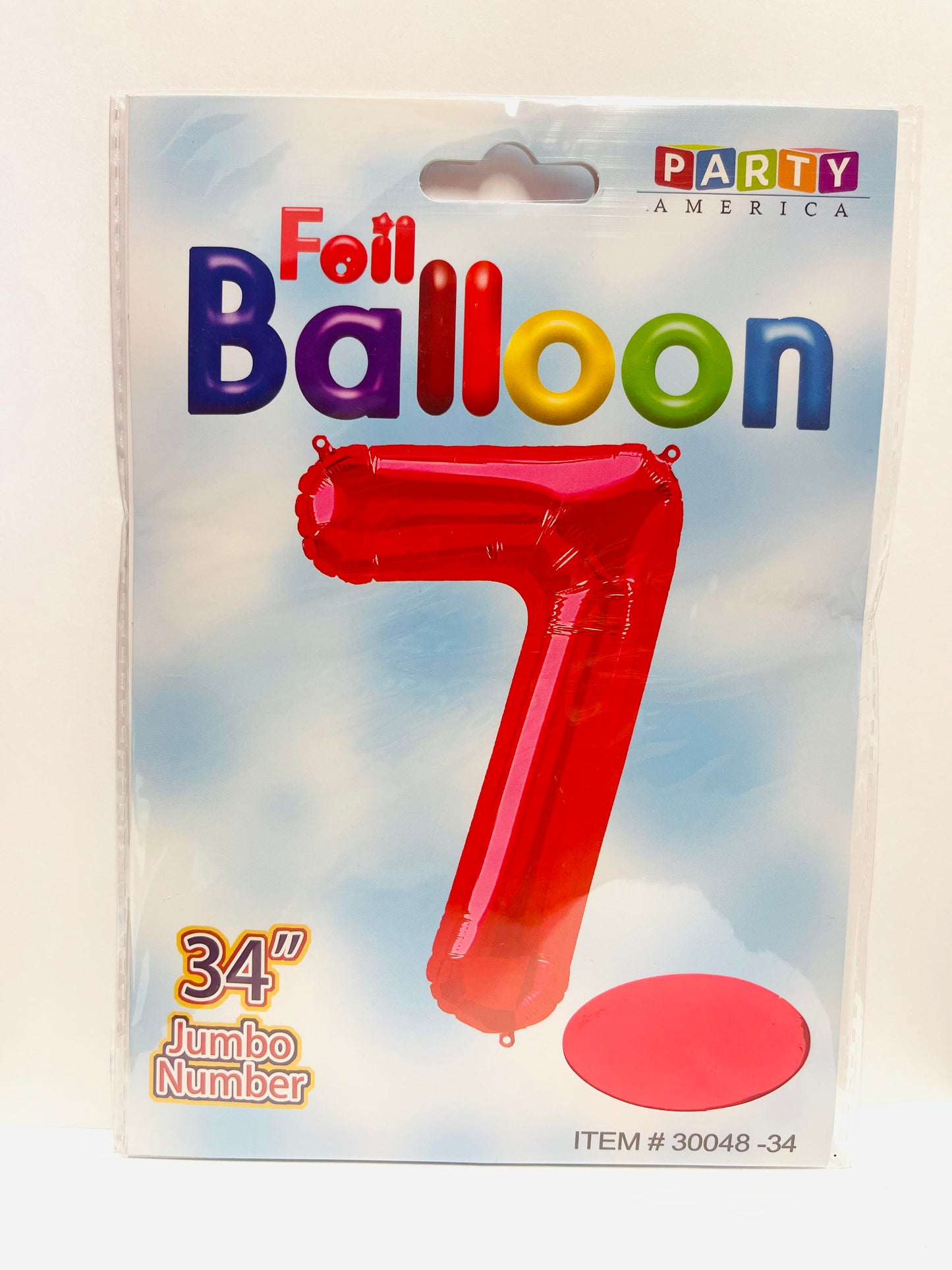 Foil Balloon Jumbo Numbers 7