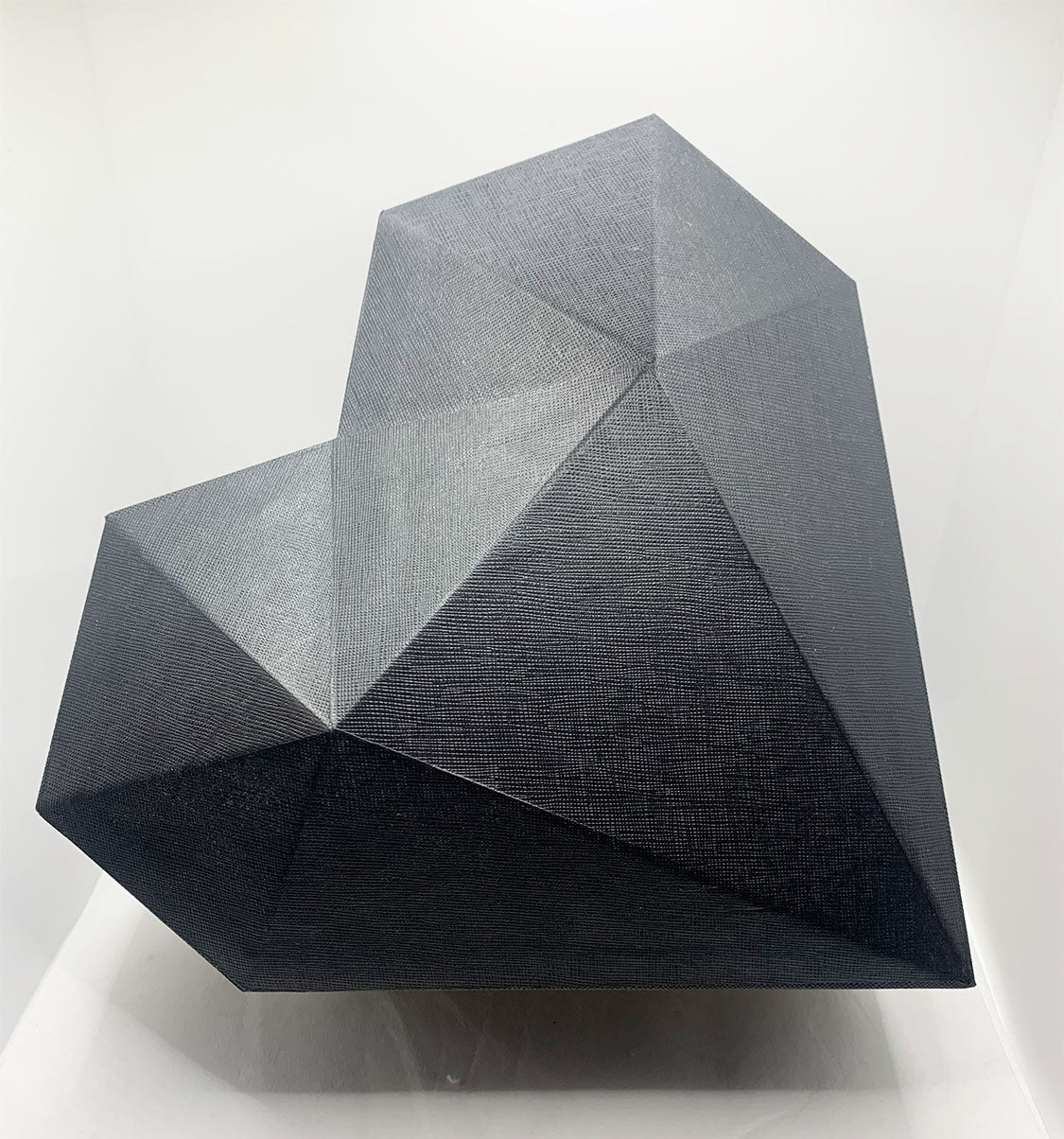 Large Heart Acrylic Box Gold