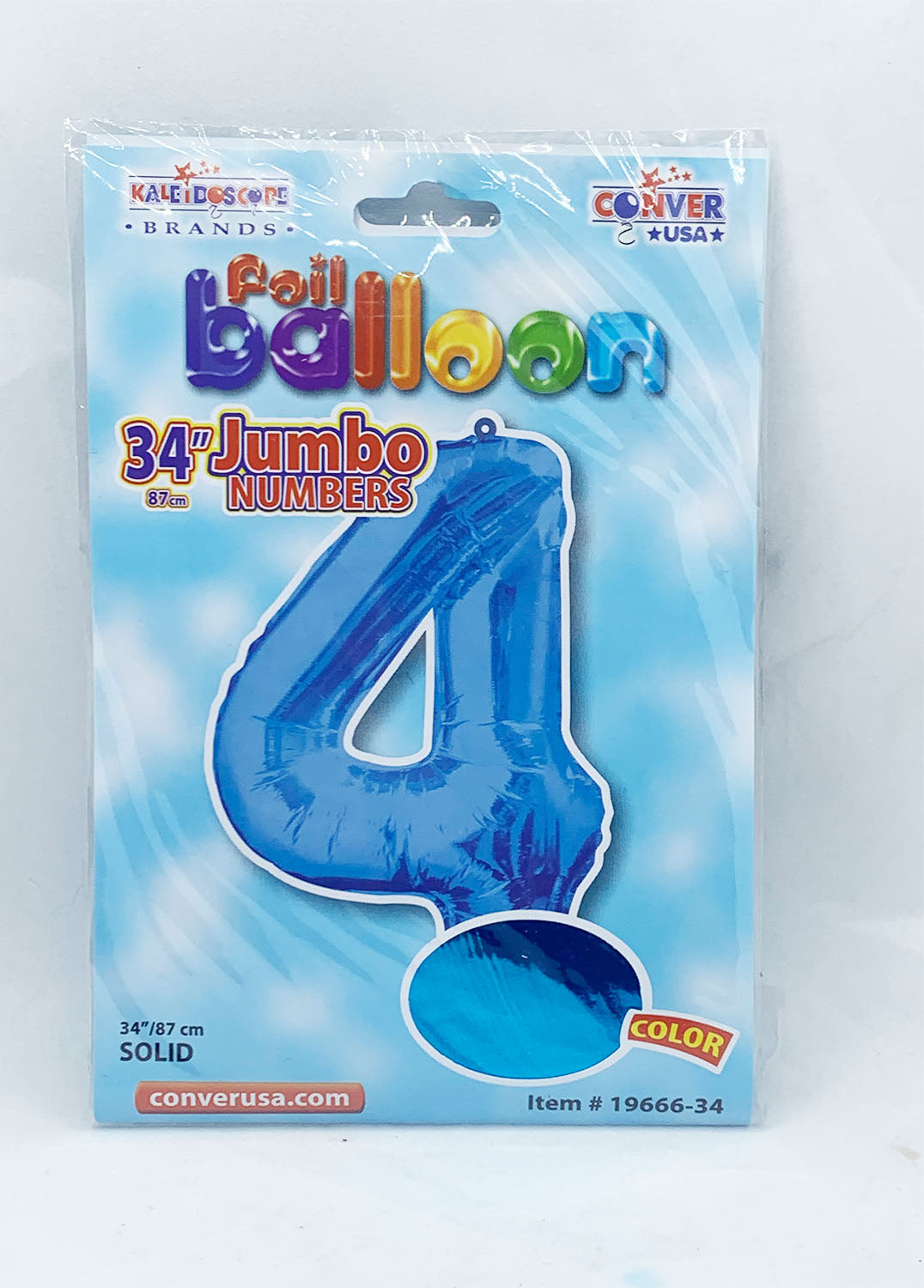 Foil Balloon Jumbo Numbers 4