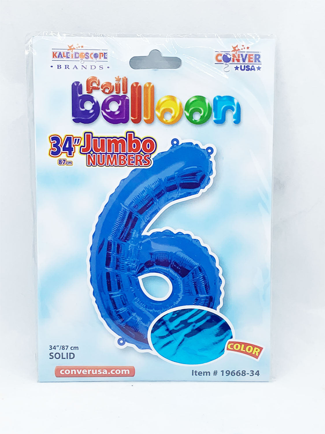 Foil Balloon Jumbo Numbers 6