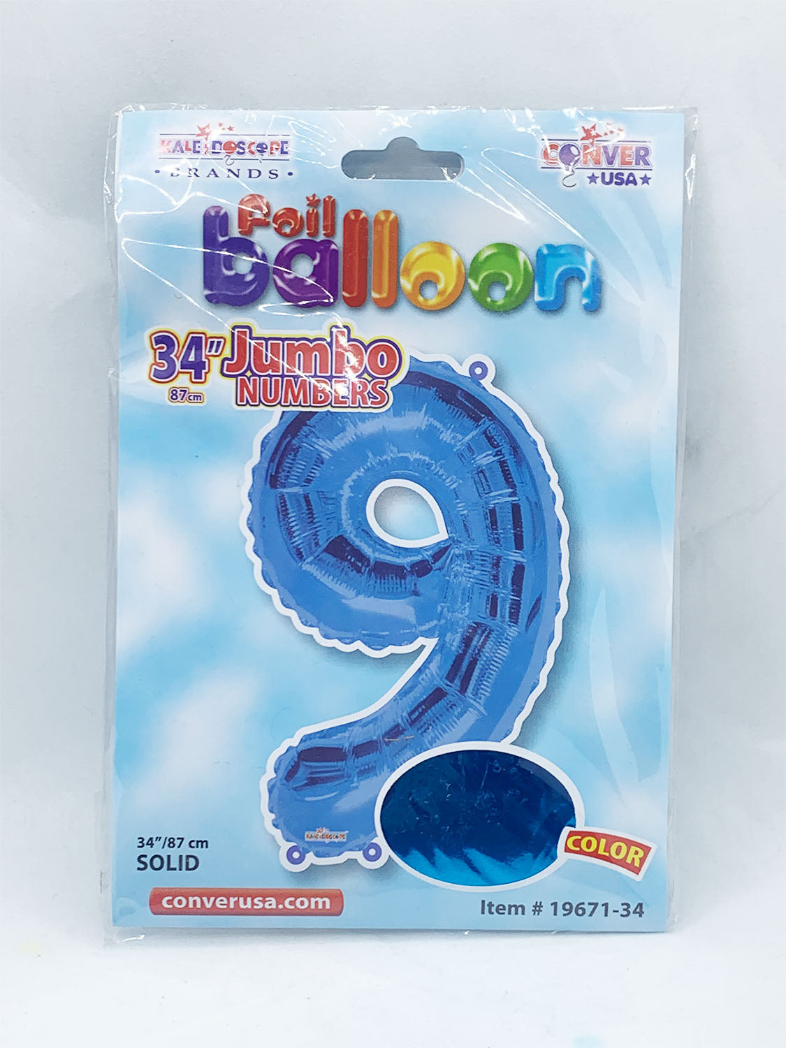 Foil Balloon Jumbo Numbers 9