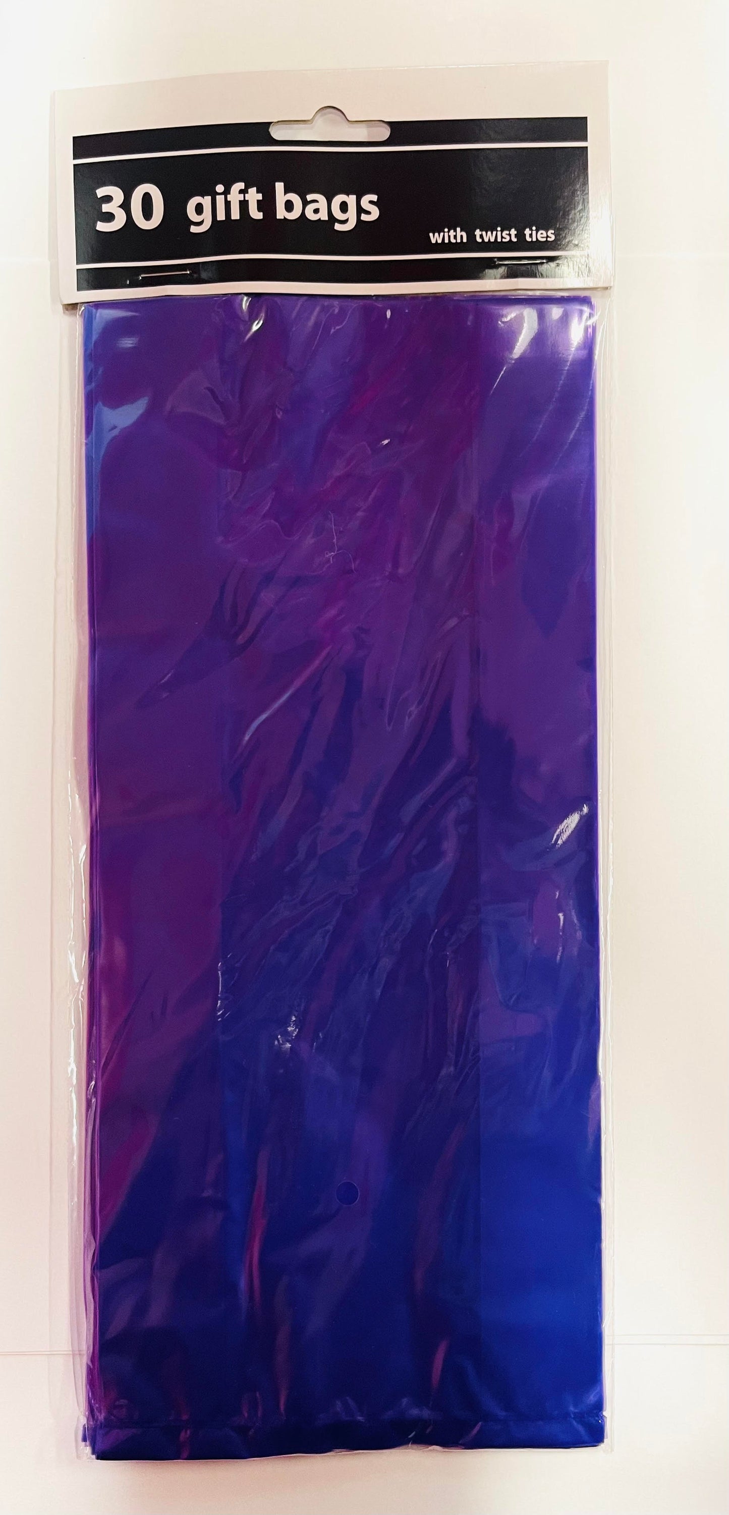 Light Blue Gift Bags With Twist Ties