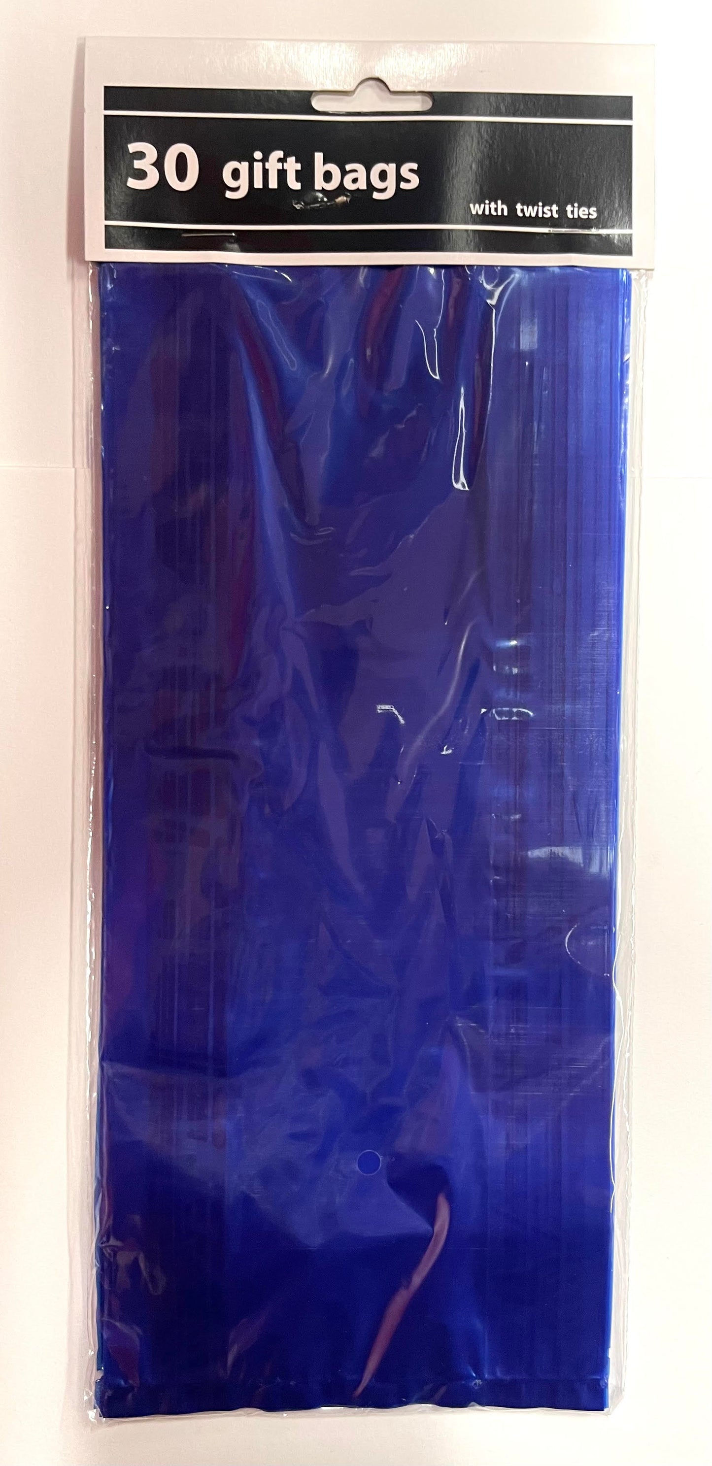 Light Blue Gift Bags With Twist Ties