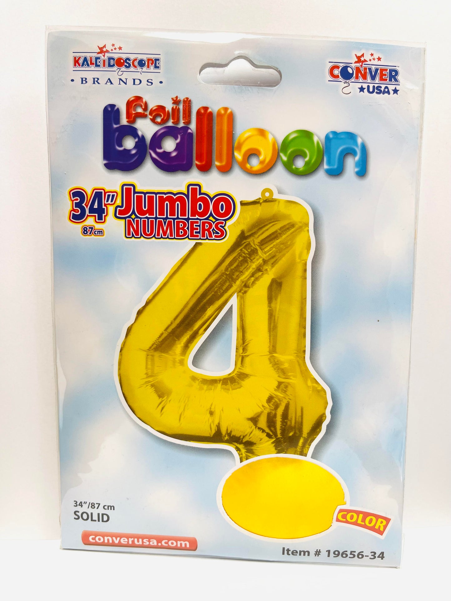 Foil Balloon Jumbo Numbers 4