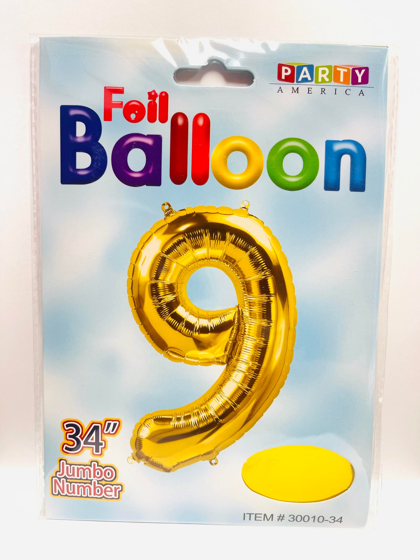 Foil Balloon Jumbo Numbers 9