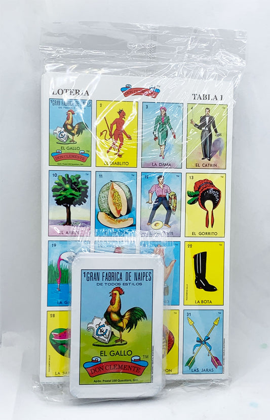 Loteria 20 Tablas, 54 Naipes en Bolsa