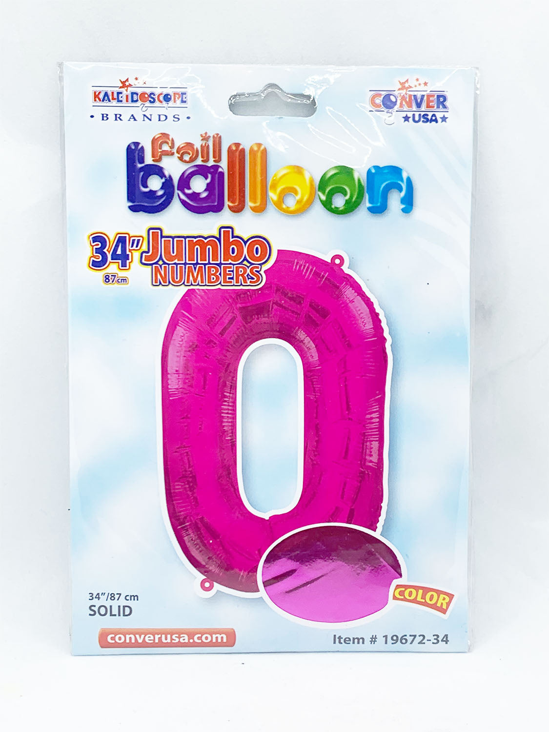 Foil Balloon Jumbo Number 0