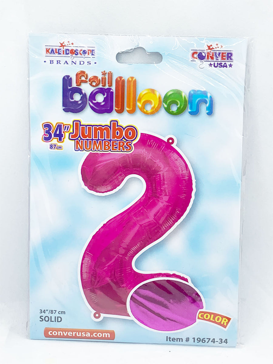 Foil Balloon Jumbo Numbers 2