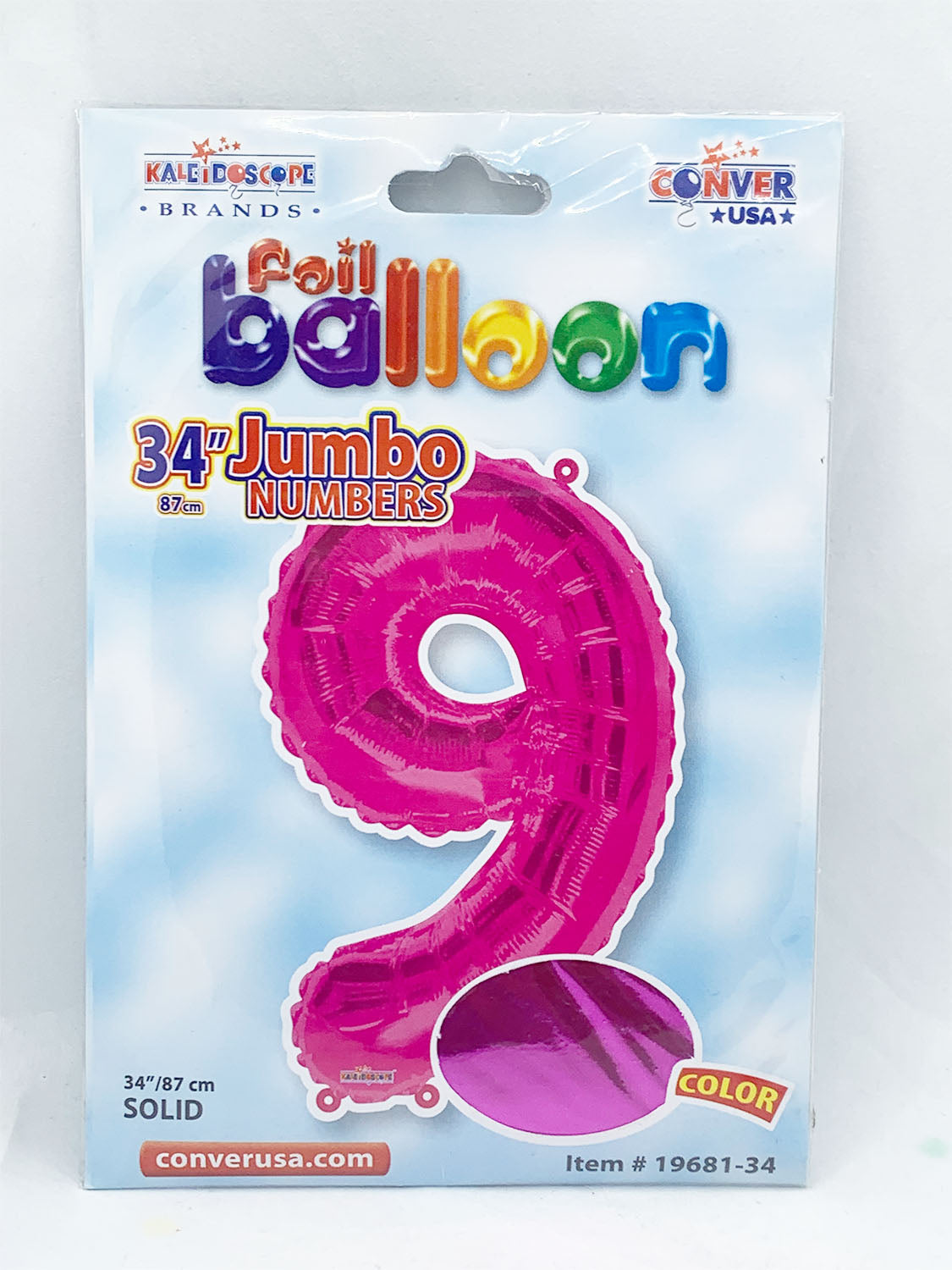 Foil Balloon Jumbo Numbers 9