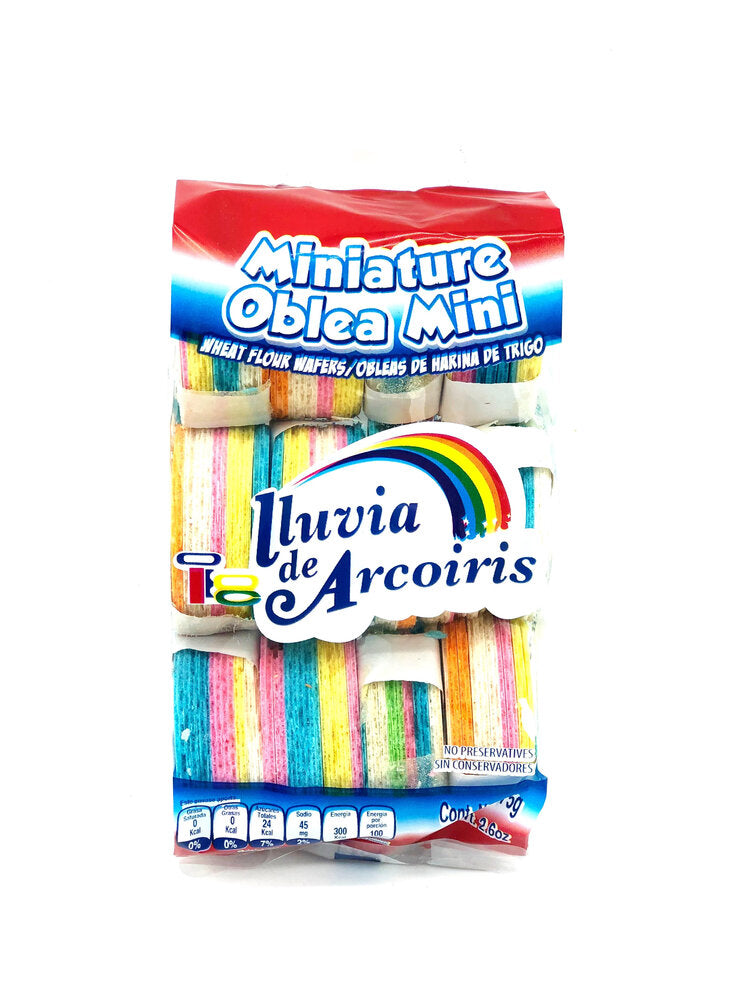 Lluvia de Arcoiris Oblea Mini