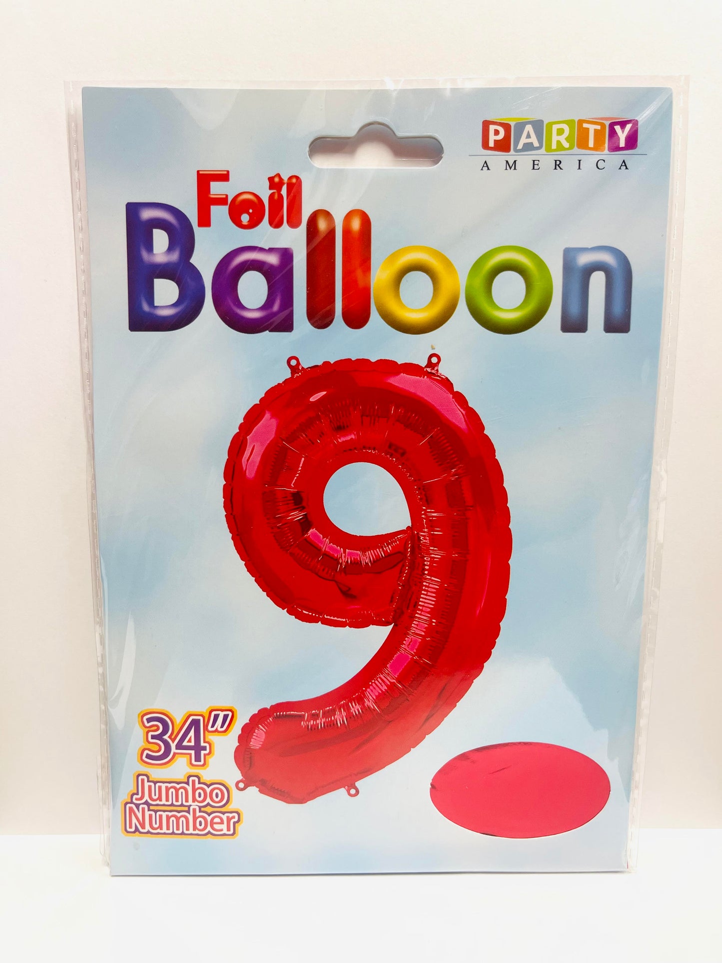Foil Balloon Jumbo Numbers 9