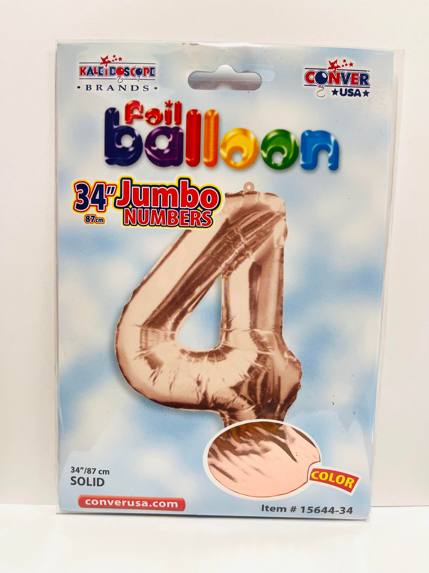 Foil Balloon Jumbo Numbers 4