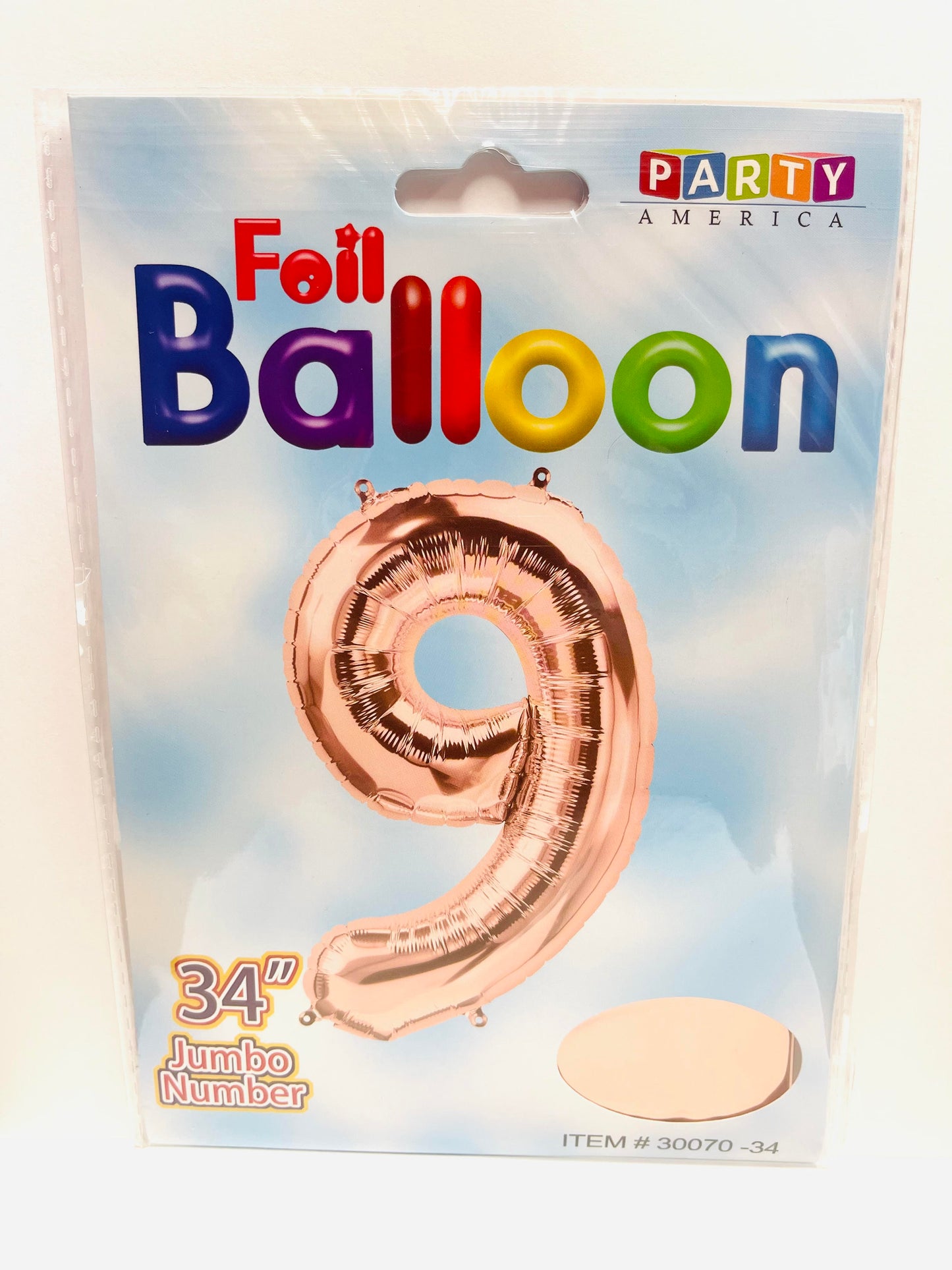 Foil Balloon Jumbo Numbers 9