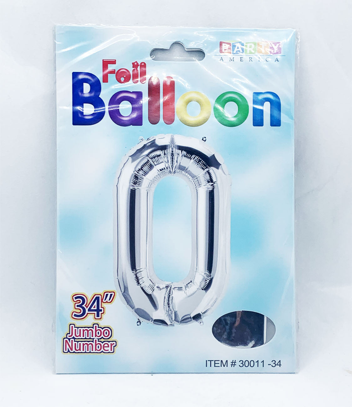 Foil Balloon Jumbo Number 0