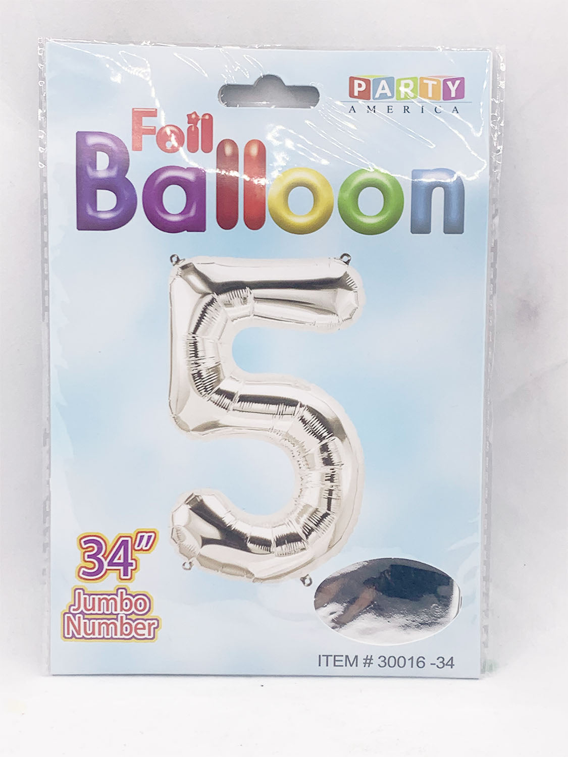 Foil Balloon Jumbo Numbers 5
