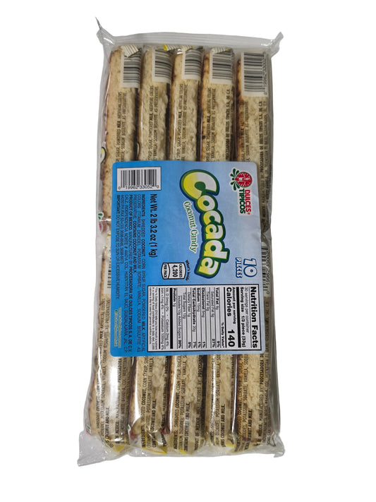 Dulces Tipicos Cocada Blanca Bolsa 2lb 10/10ct
