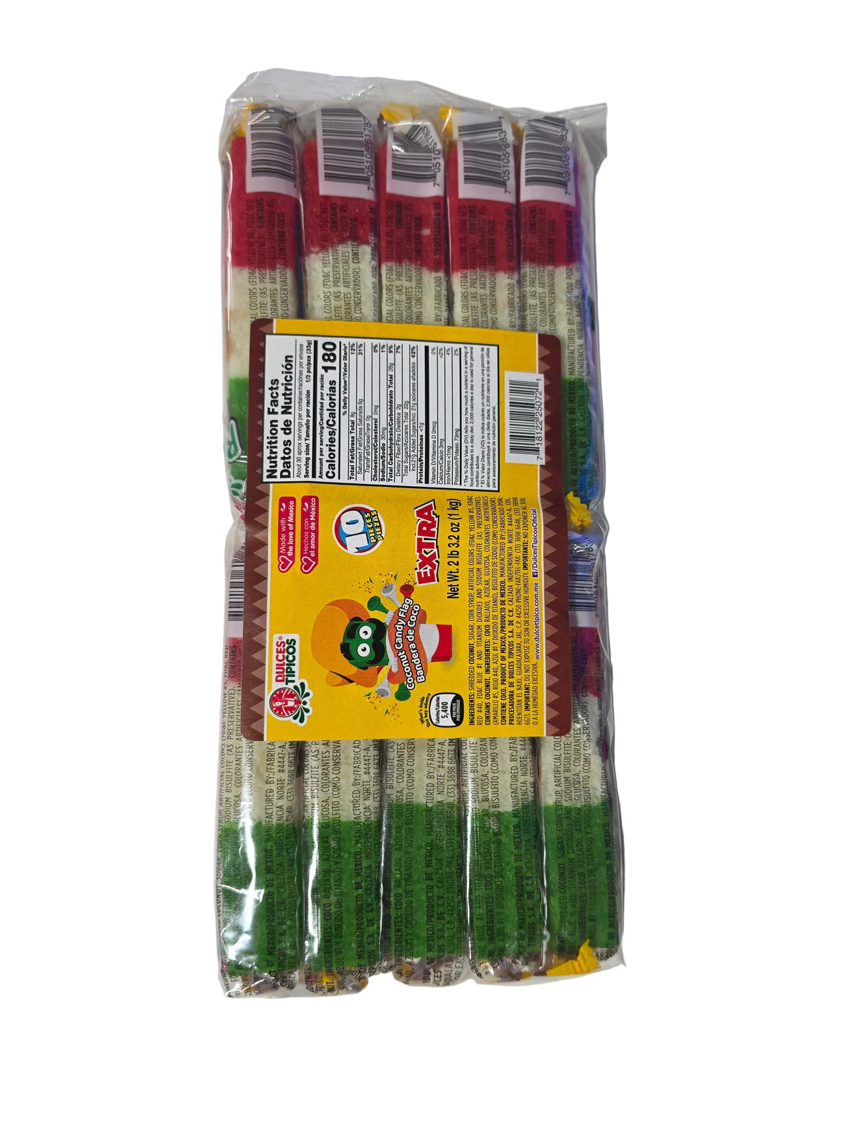 Dulces Tipicos Bandera De Coco 13/10ct (1kg)