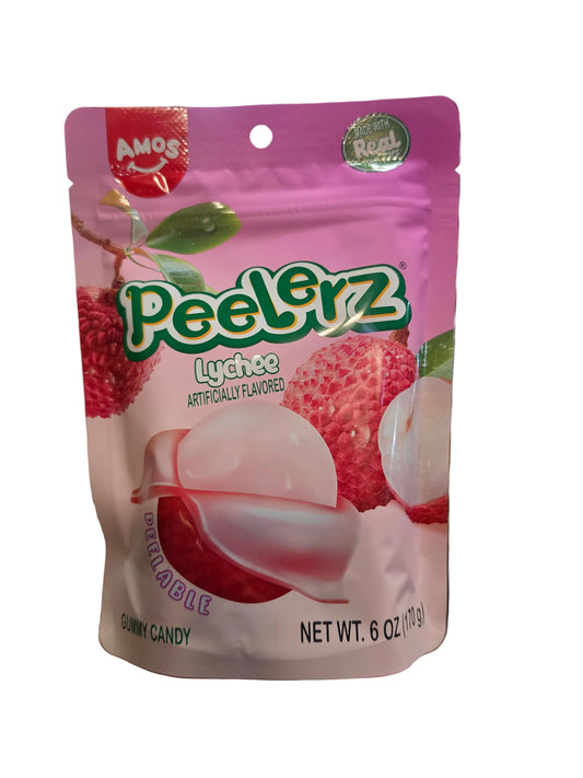 Peelerz Lychee Gummy Candy (170g) 12/1ct