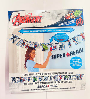 Amscan Marvel Avengers Jumbo Letter Banner Kit