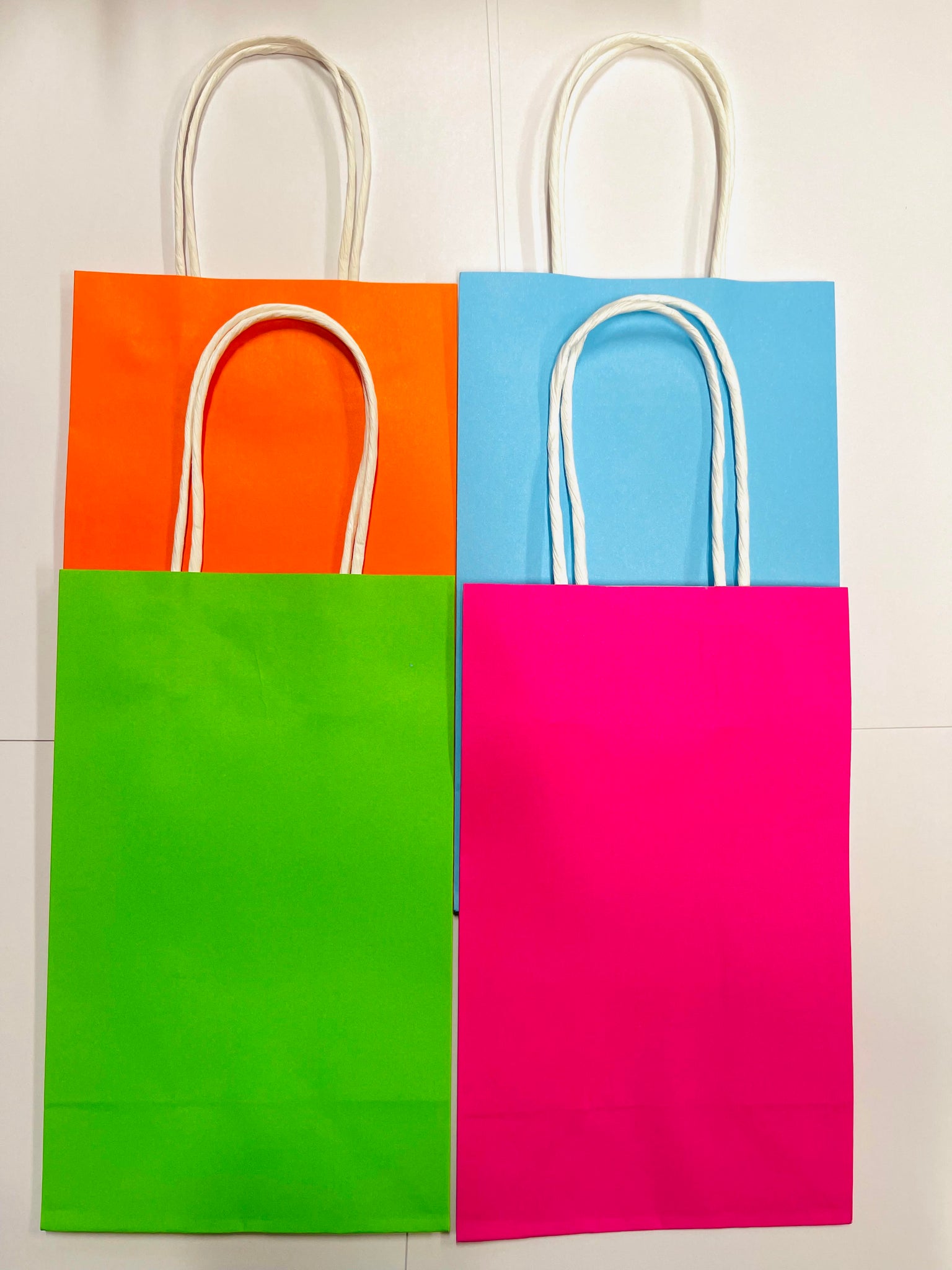 Kraft Party Bags with Handle Assorted Color