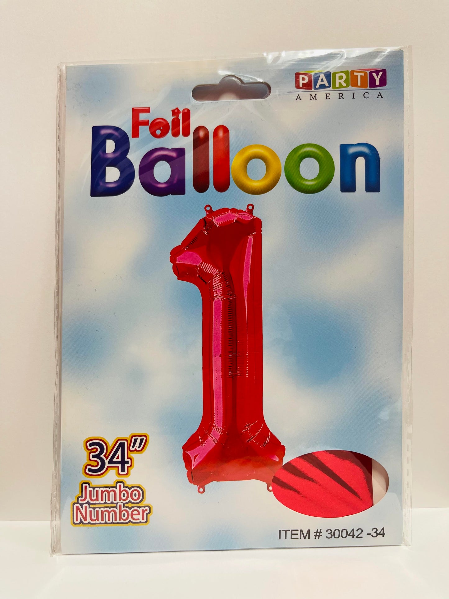 Foil Balloon Jumbo Numbers 1