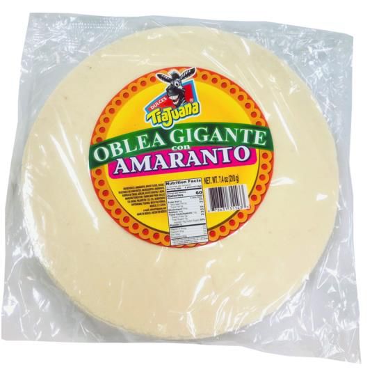 Dulces Tia Juana Oblea Gigante Con Amaranto