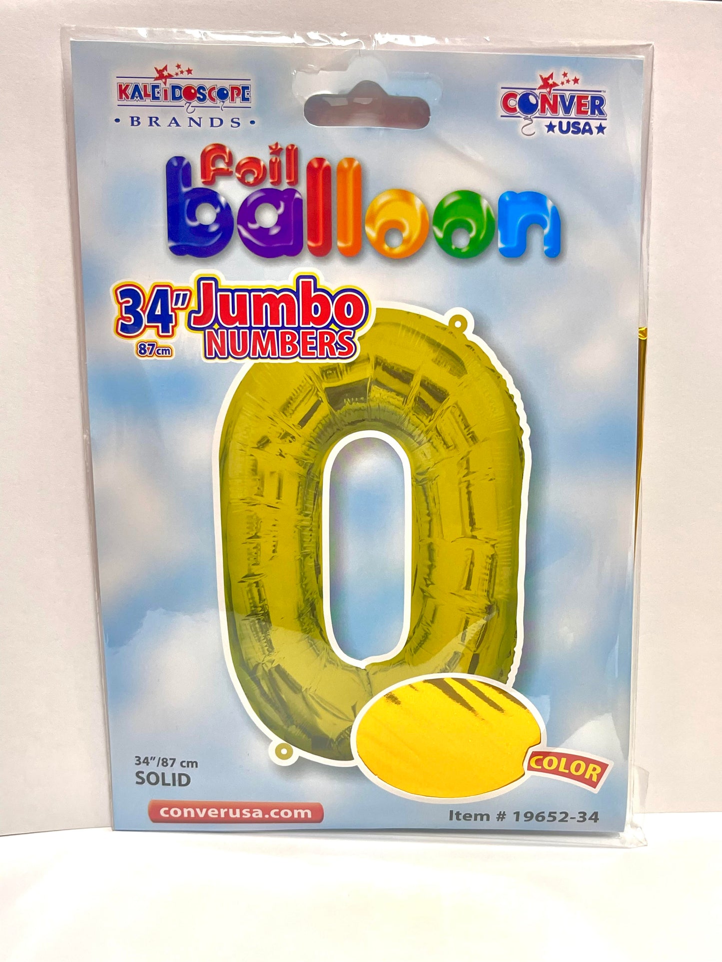 Foil Balloon Jumbo Number 0