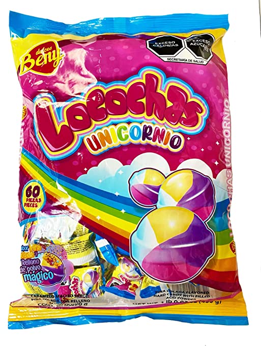 Dulces Beny Locochas Unicornio Piña 24/60ct