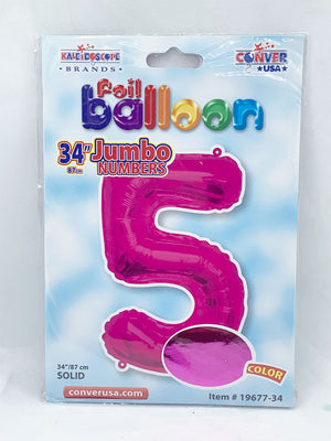 Foil Balloon Jumbo Numbers 5