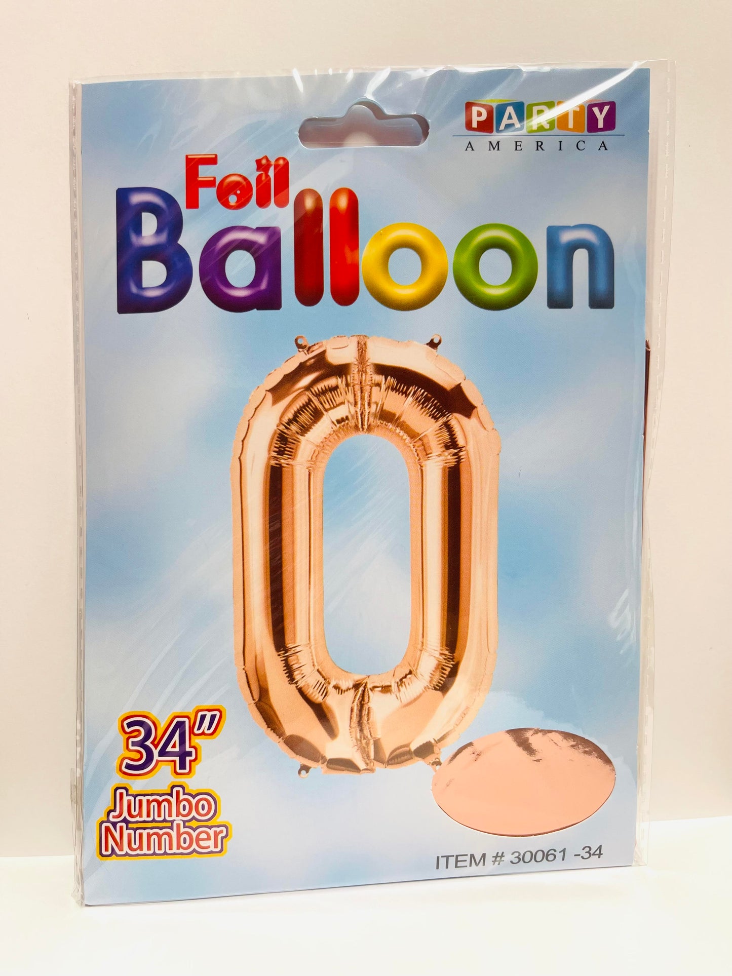 Foil Balloon Jumbo Number 0