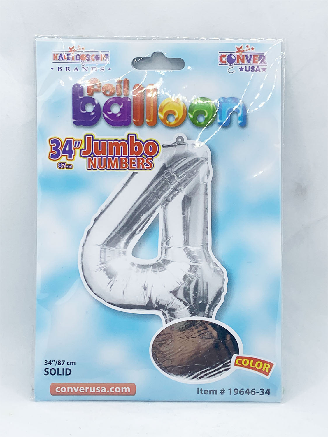 Foil Balloon Jumbo Numbers 4