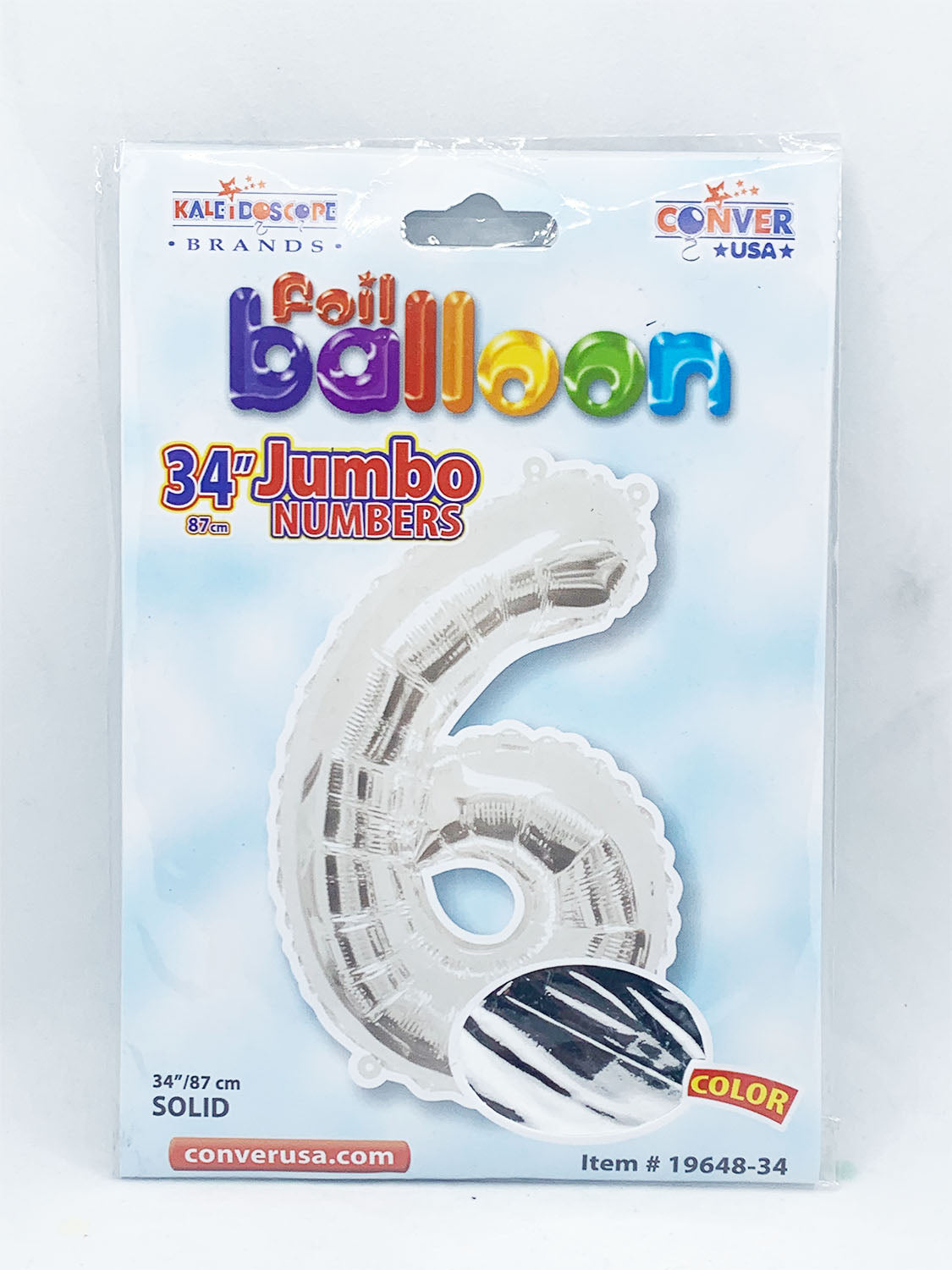 Foil Balloon Jumbo Numbers 6