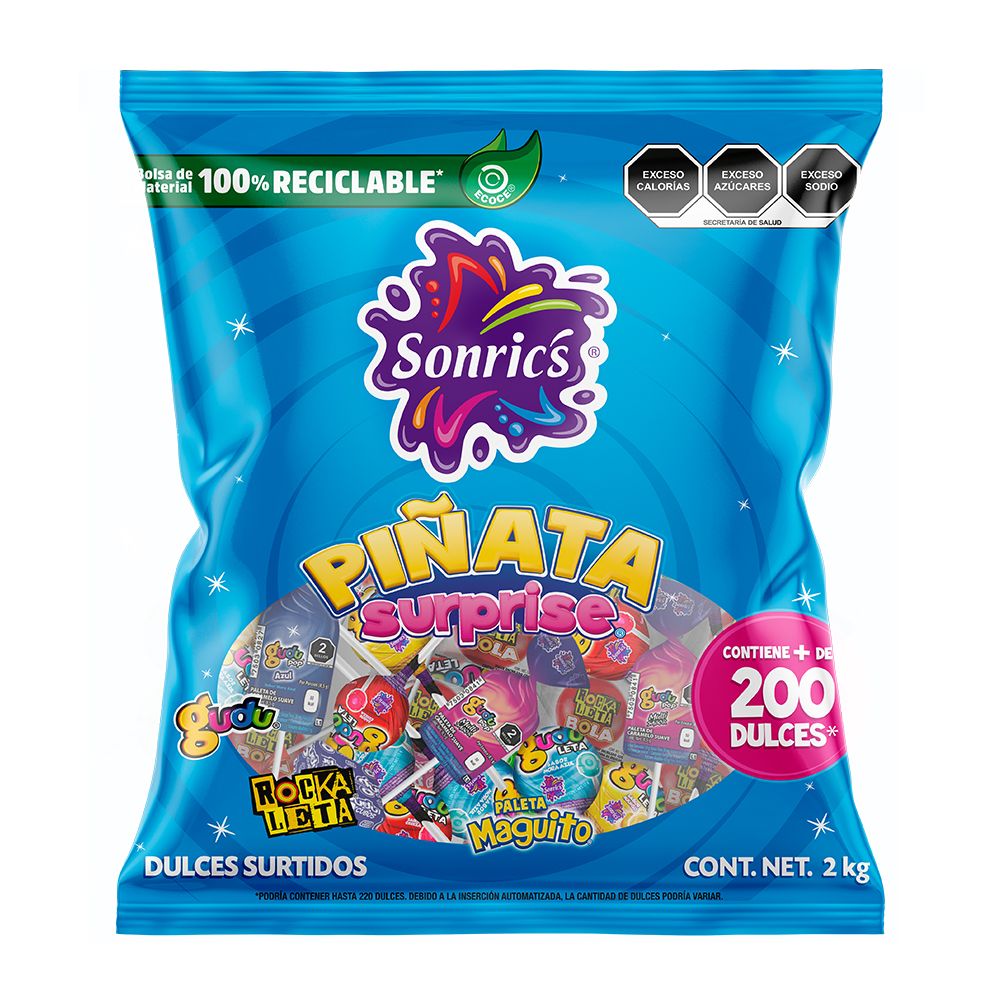 Sonric's Pinata Surprise Dulces Surtidos (2kg)