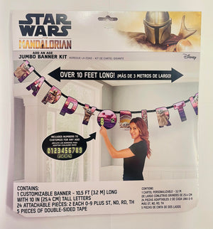 Amscan Star Wars Mandalorian Jumbo Letter Banner Kit
