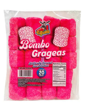 Dulces Tia Juana Bombo Grajea Pink 36/20ct